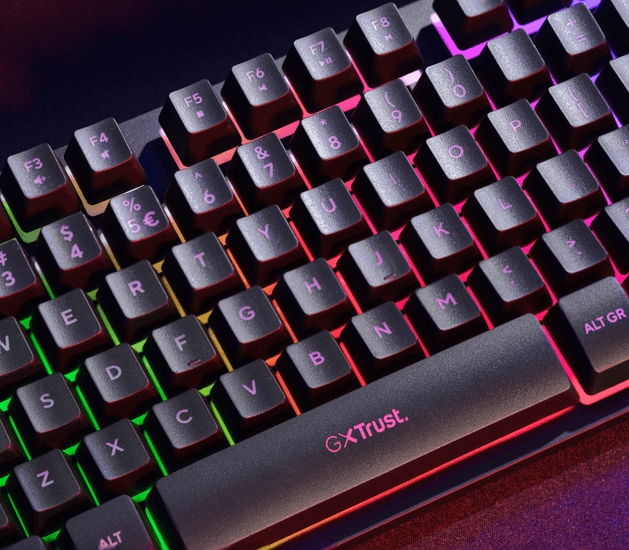 Tastatura Gaming TRUST GXT 833 Thado TKL, USB, Layout US, negru
